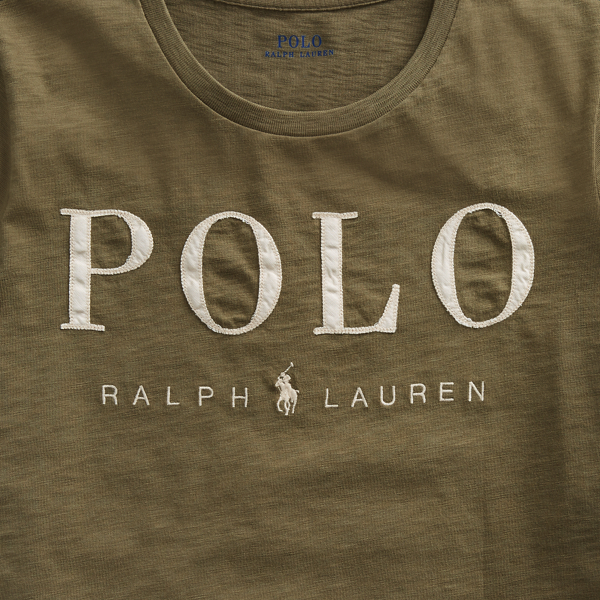 Basic Olive Polo Logo Cotton Crewneck Tee Polo Ralph Lauren 5