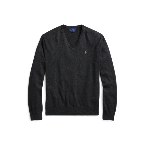 Cotton V-Neck Sweater Polo Ralph Lauren em 1