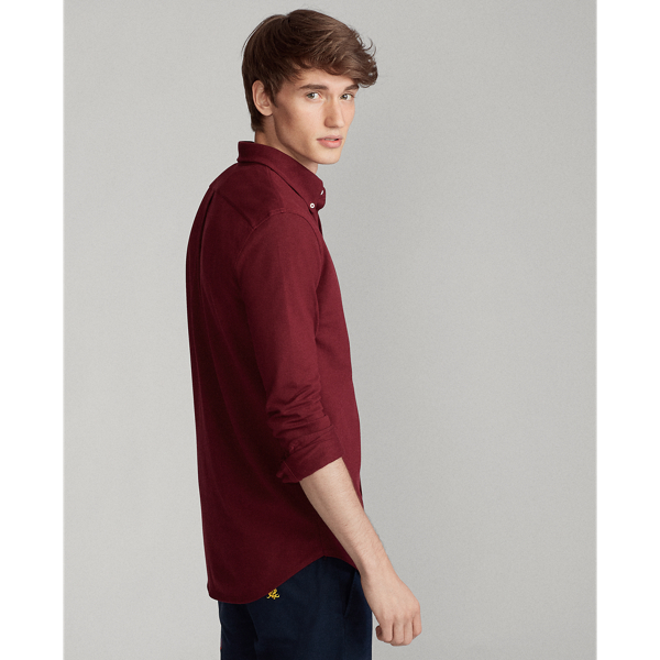 Classic Wine Featherweight Mesh Shirt Polo Ralph Lauren 5