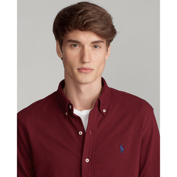 Classic Wine Featherweight Mesh Shirt Polo Ralph Lauren 6