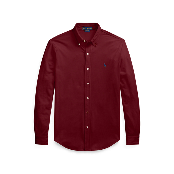 Classic Wine Featherweight Mesh Shirt Polo Ralph Lauren 2