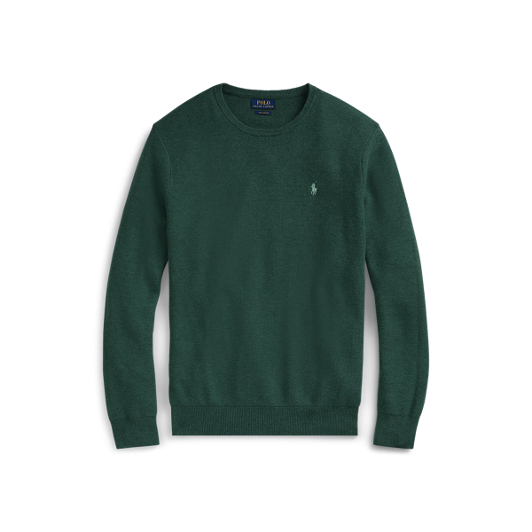 Rundhalspullover aus Baumwollpiqu&eacute; Polo Ralph Lauren in 1