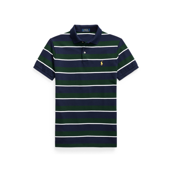 Custom Slim Fit Mesh Polo Shirt
