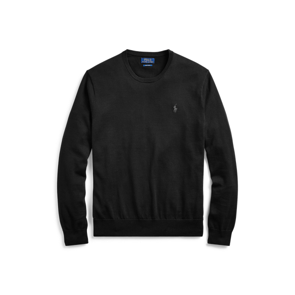 Black Cotton Crewneck Jumper Polo Ralph Lauren 2