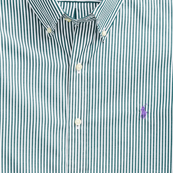 Forest/White Classic Fit Poplin Shirt Polo Ralph Lauren 2