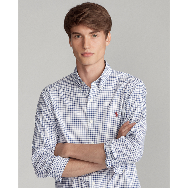 Royal/White Classic Fit Twill Shirt Polo Ralph Lauren 6