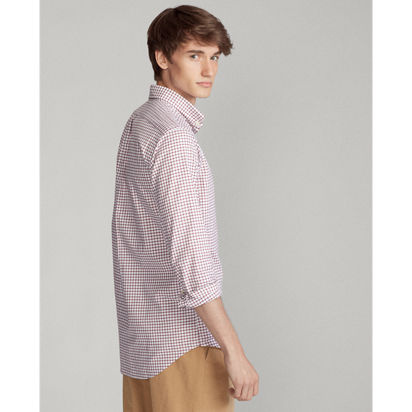 Brick/White Classic Fit Twill Shirt Polo Ralph Lauren 5