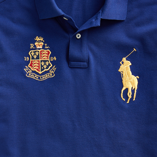 Autumn Royal Custom Slim Fit Mesh Polo Polo Ralph Lauren 3