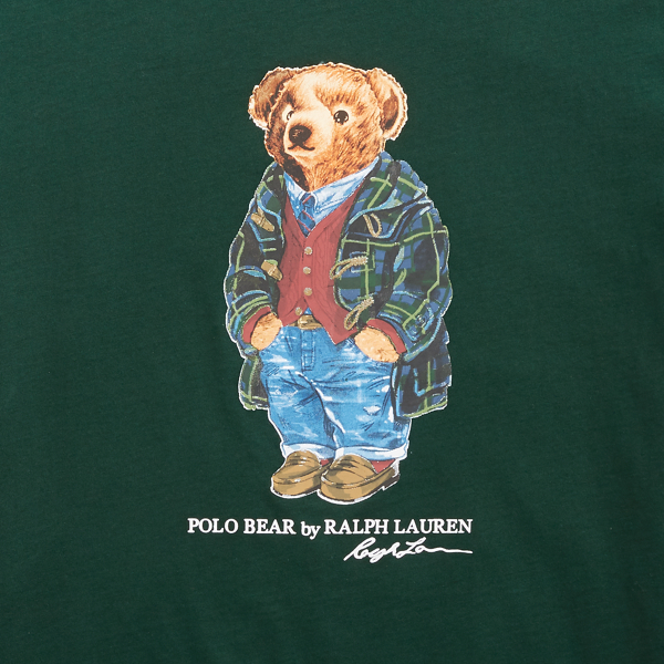 College Green Polo Bear Cotton Jersey Tee Polo Ralph Lauren 2
