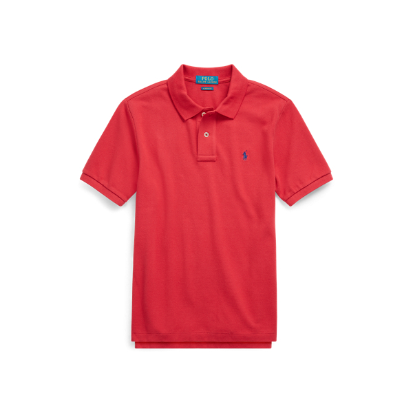 Sunrise Red Cotton Mesh Polo Shirt Boys 8-20 1