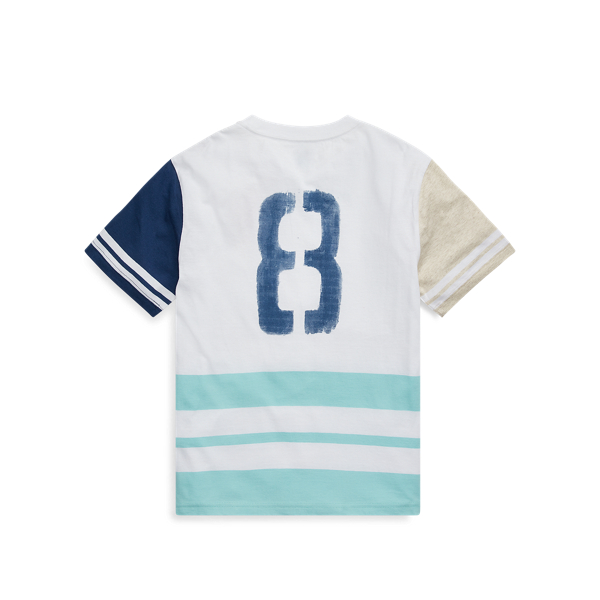 White Multi Cotton Jersey Graphic Tee Boys 8-20 2
