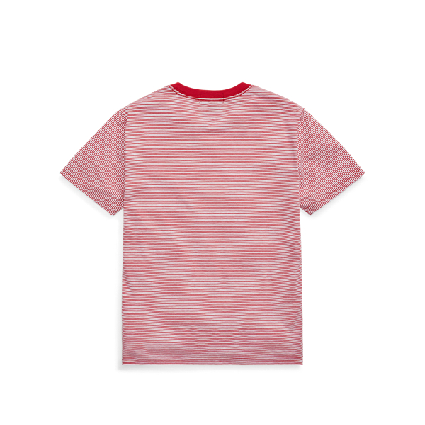 Sunrise Red Multi Striped Cotton-Blend Tee Boys 8-20 2