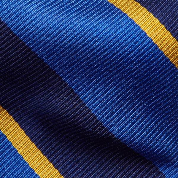 Royal/Navy Striped Silk Narrow Tie Polo Ralph Lauren 2