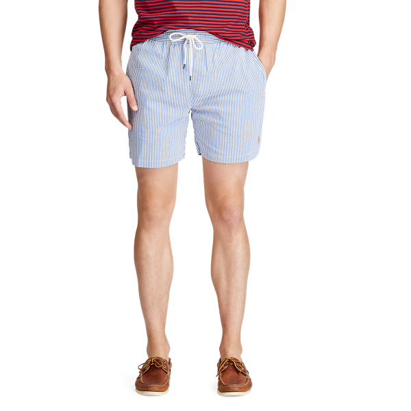 Short de bain Traveler&nbsp;14 cm Polo Ralph Lauren en Seersucker royal croisi&egrave;re 3