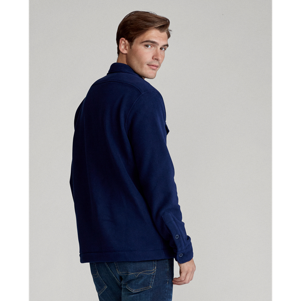 Cruise Navy Stretch Fleece Shirt Jacket Polo Ralph Lauren 4