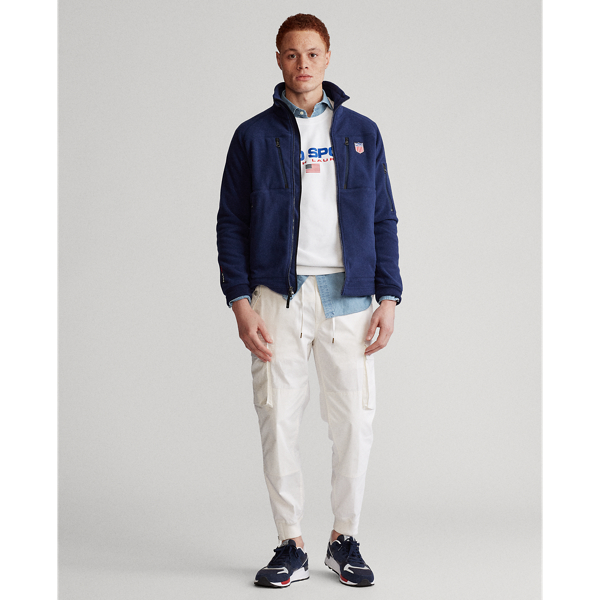 Polo shield fleece jacket clearance