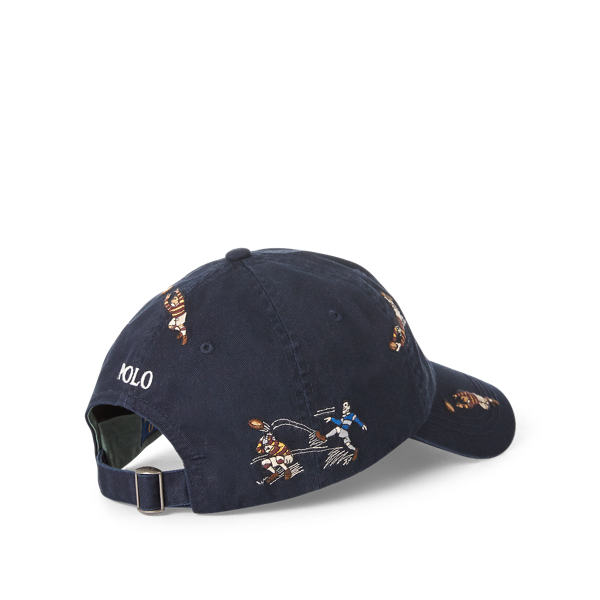 Aviator Navy W/ Rugby Emb Rugby Player Chino Cap Polo Ralph Lauren 2