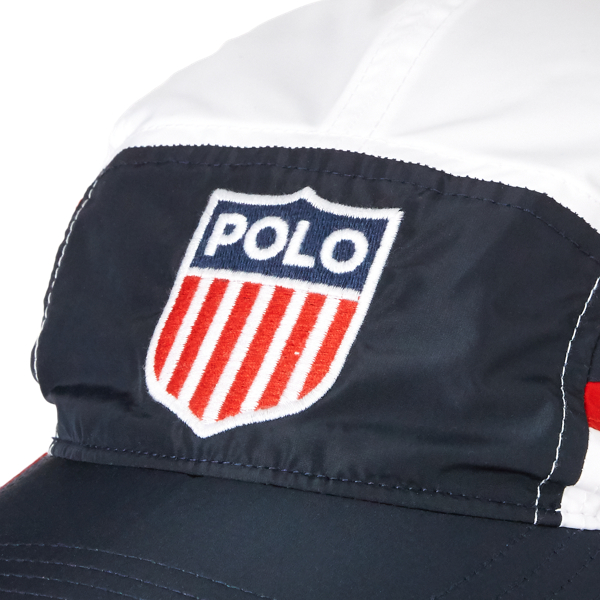 Aviator Navy/Rl Red Flag Shield Five-Panel Cap Polo Ralph Lauren 3