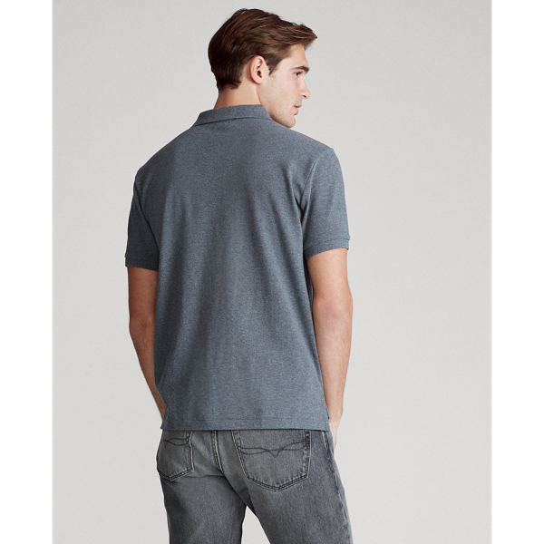 Fortress Grey Heather The Iconic Mesh Polo Shirt Polo Ralph Lauren 6