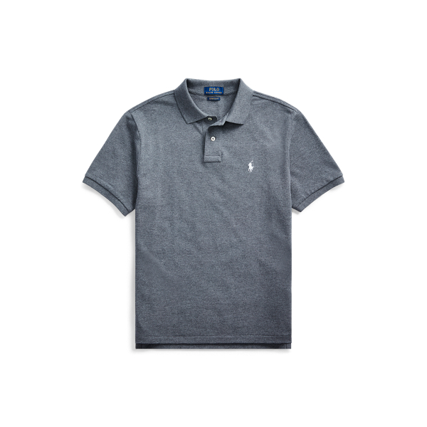 Fortress Grey Heather The Iconic Mesh Polo Shirt Polo Ralph Lauren 2