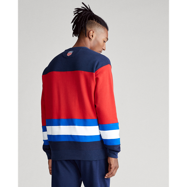 Cruise Navy Multi Flag Fleece Sweatshirt Polo Ralph Lauren 5