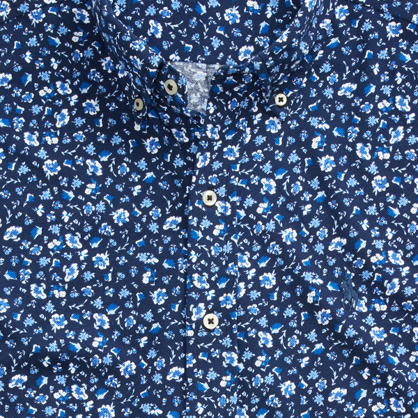 Coconut Grove Floral Navy Floral-Print Mesh Shirt Polo Ralph Lauren 7
