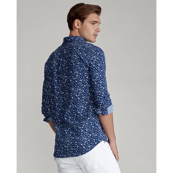 Coconut Grove Floral Navy Floral-Print Mesh Shirt Polo Ralph Lauren 5