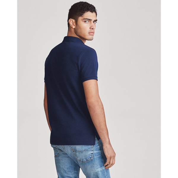 Piqu&eacute;-Polo im Custom-Slim-Fit mit Bear Polo Ralph Lauren in Kreuzfahrt-Navy 6