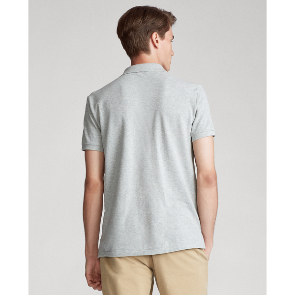 Piqu&eacute;-Polo im Custom-Slim-Fit mit Bear Polo Ralph Lauren in Andover meliert 5