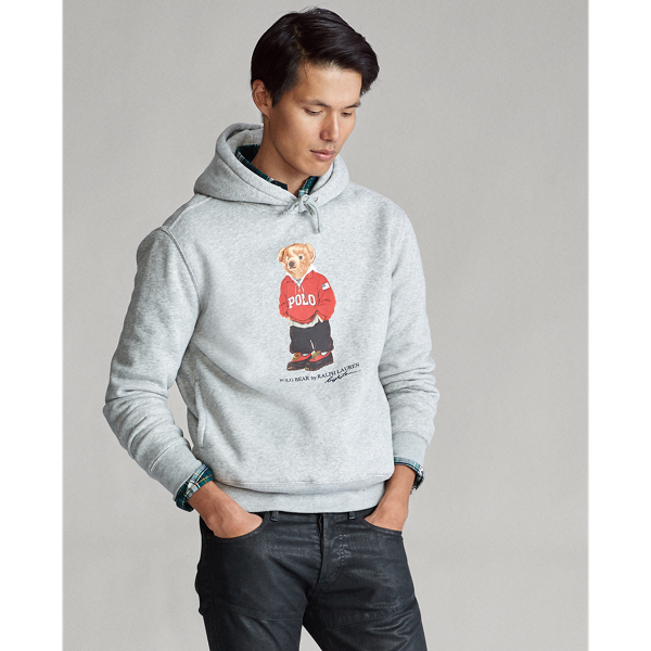Andover Heather Polo Bear Fleece Hoodie Polo Ralph Lauren 1