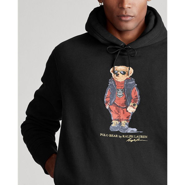 Black Lunar New Year Bear Hoodie Polo Ralph Lauren 6