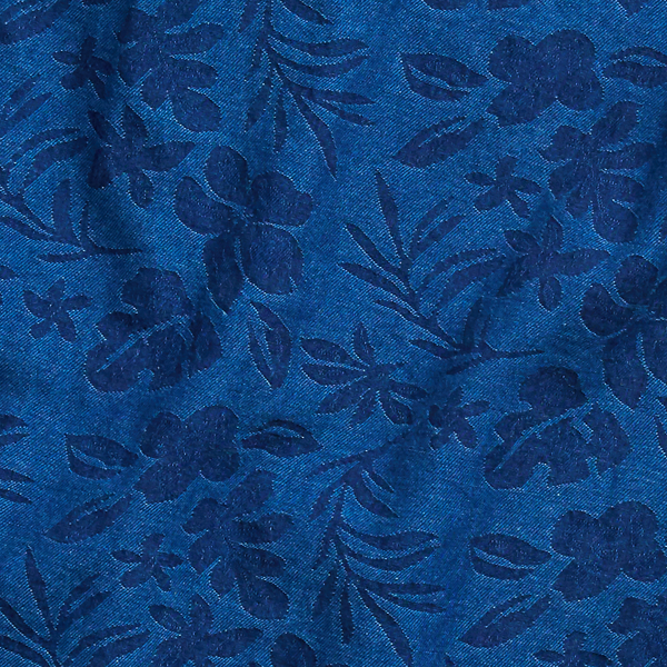 Indigo Jacquard Slim Fit Floral Jacquard Shirt Polo Ralph Lauren 7