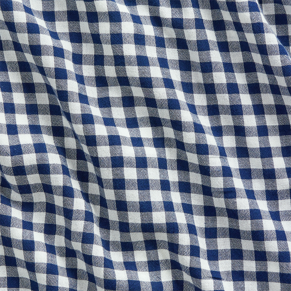 Navy/Cream Slim Fit Checked Shirt Polo Ralph Lauren 8