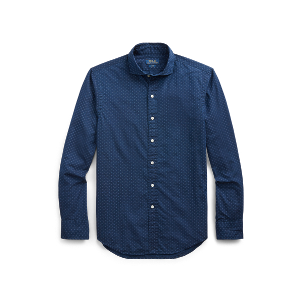 Slim Fit Indigo Dot Shirt Polo Ralph Lauren 1