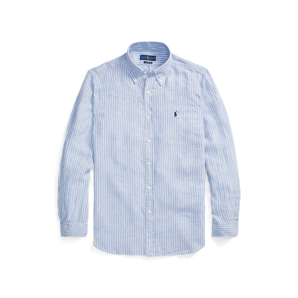 Gestreiftes Custom-Fit Leinenhemd Polo Ralph Lauren in 1