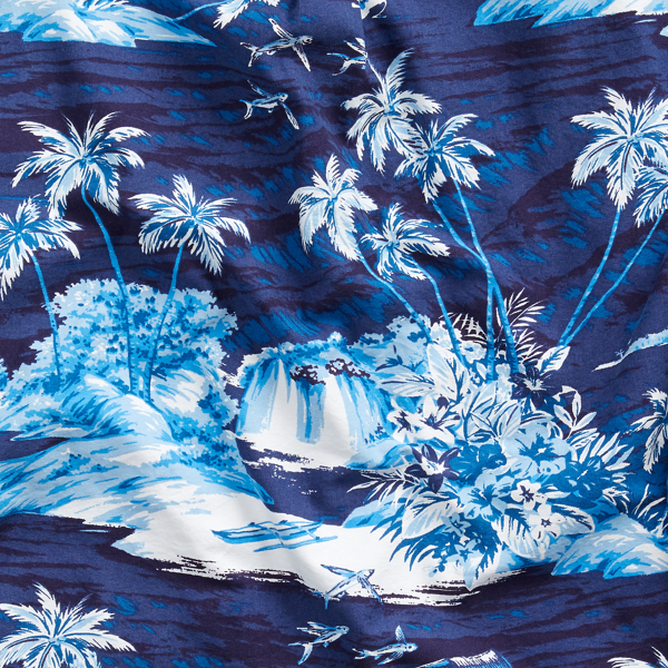 Flying Fish Slim Fit Tropical-Print Shirt Polo Ralph Lauren 8