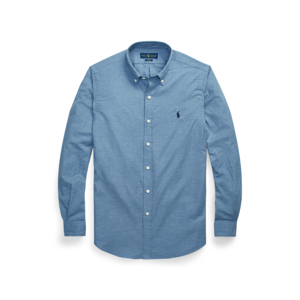 Chemise cintr&eacute;e en serg&eacute; gratt&eacute; Polo Ralph Lauren en 1