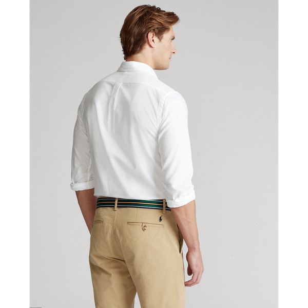 White Slim Fit Brushed Twill Shirt Polo Ralph Lauren 5