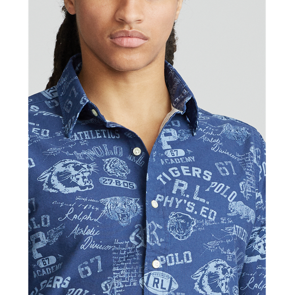 Varsity Stamp Custom Fit Graphic Shirt Polo Ralph Lauren 5