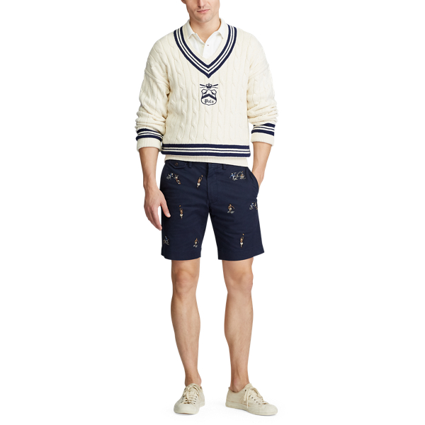 Aviator Navy/Rugby Stretch Slim Fit Rugby Short Polo Ralph Lauren 2
