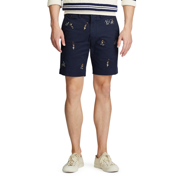 Aviator Navy/Rugby Stretch Slim Fit Rugby Short Polo Ralph Lauren 3