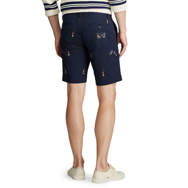Aviator Navy/Rugby Stretch Slim Fit Rugby Short Polo Ralph Lauren 4