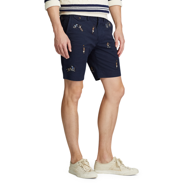 Aviator Navy/Rugby Stretch Slim Fit Rugby Short Polo Ralph Lauren 5
