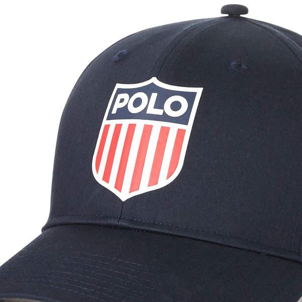 Aviator Navy Flag Shield Baseball Cap Polo Ralph Lauren 3
