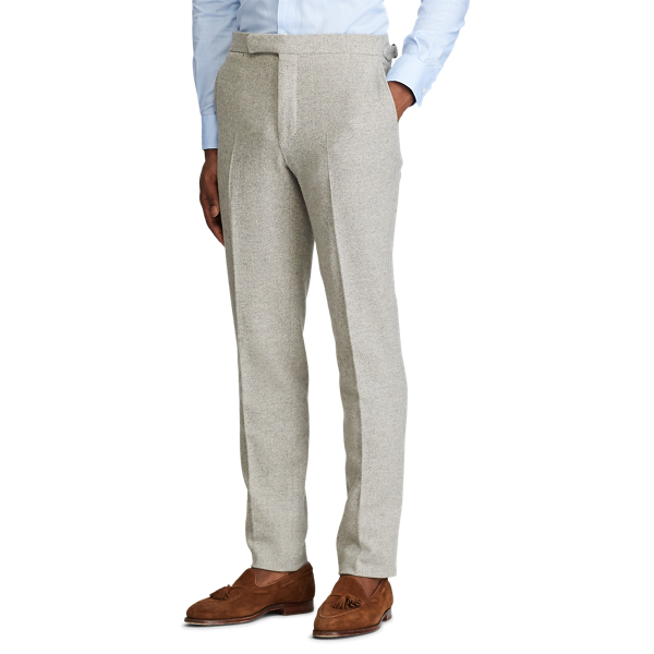 Heather Grey And Cream Polo Herringbone Tweed Trouser Polo Ralph Lauren 5