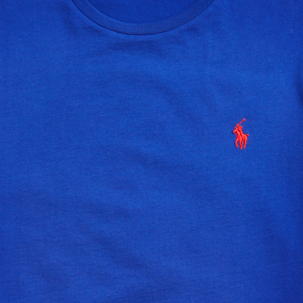 Custom-Slim-Fit Jersey-T-Shirt Polo Ralph Lauren in Traditions-Royal 8