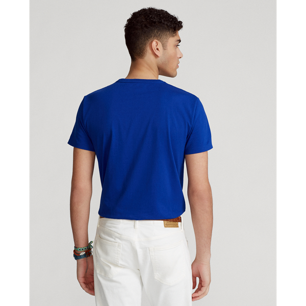 Custom-Slim-Fit Jersey-T-Shirt Polo Ralph Lauren in Traditions-Royal 6