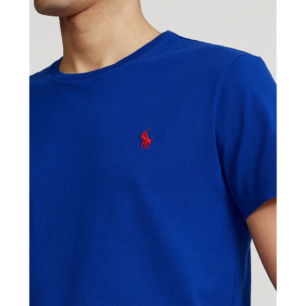Custom-Slim-Fit Jersey-T-Shirt Polo Ralph Lauren in Traditions-Royal 7