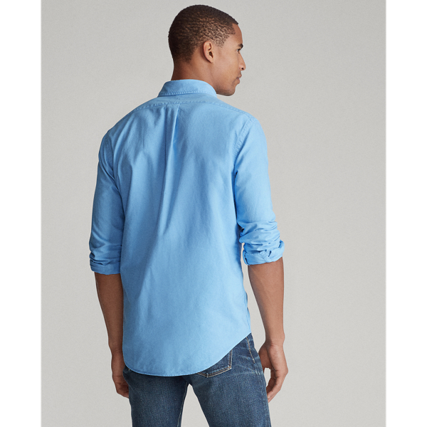Blue Lagoon Custom Fit Oxford Shirt Polo Ralph Lauren 5
