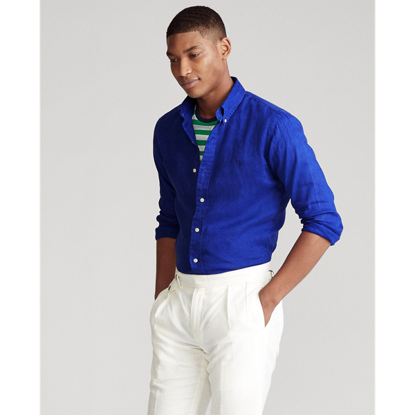 Summer Royal Custom Fit Linen Shirt Polo Ralph Lauren 4